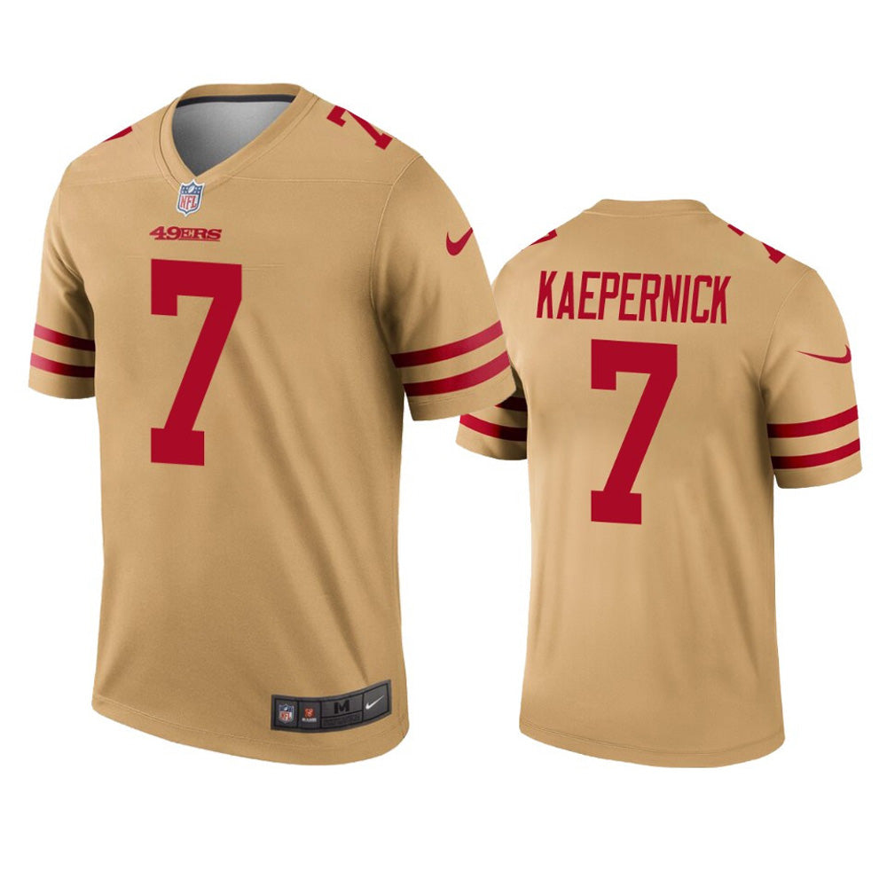 Youth San Francisco 49ers Colin Kaepernick Inverted Legend Jersey - Gold